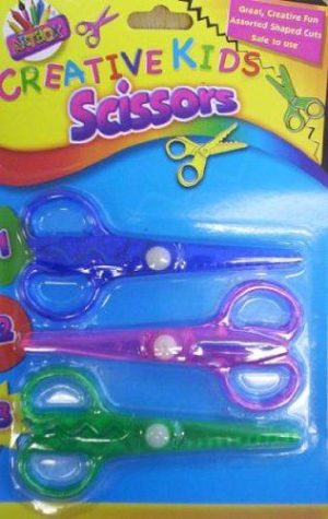 ARTBOX CREATIVE KIDS SCISSORS - PACK OF 3 ASSORTED NOVELTY SHAPED CUTS