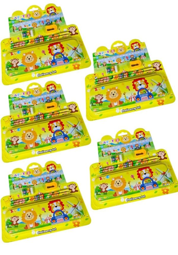 JUNGLE STATIONERY SET 5/PCS