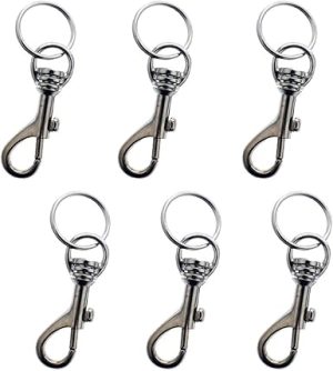 LIGHT WEIGHT HIPSTER BELT CLIP CHAIN KEY RING PACK OF 12