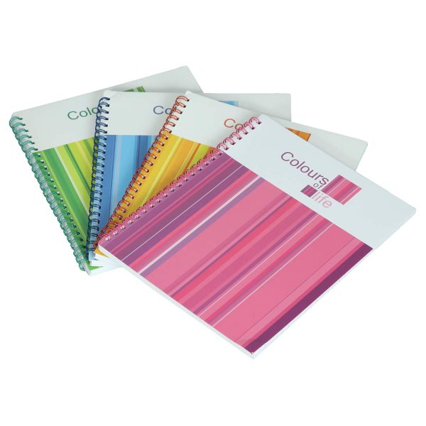 U.NOTE ASSORTED SPIRAL NOTE PADS 16 X 11CM PACK OF 4