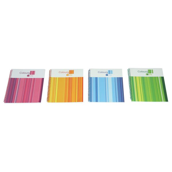 U.NOTE ASSORTED SPIRAL NOTE PADS 16 X 11CM PACK OF 4