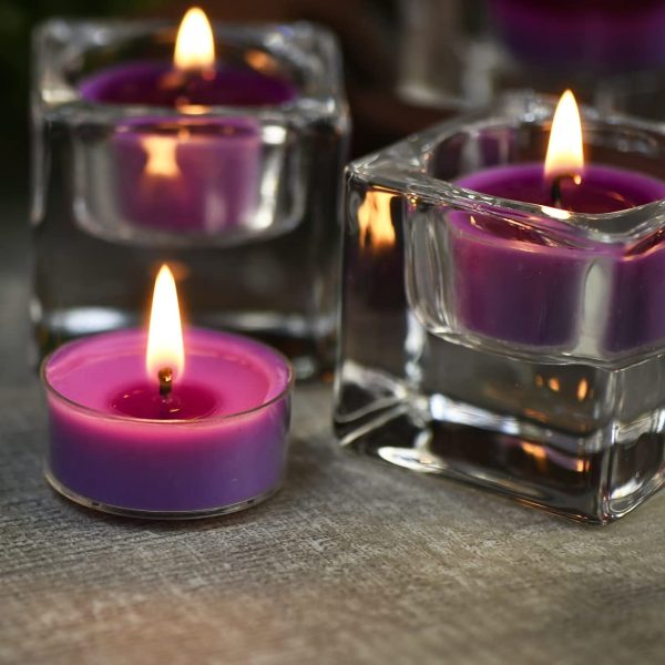 CLEAR DOUBLE GLASS TEALIGHT HOLDER