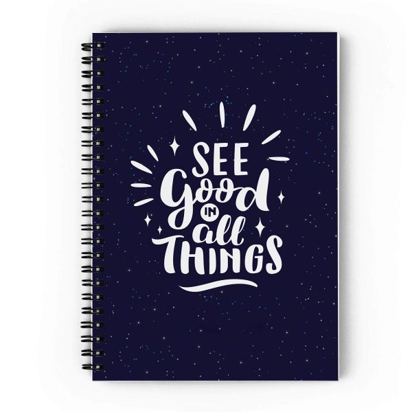 U. STATIONARY A5 SEE THE GOOD IN EVERYTHING NOTEBOOK