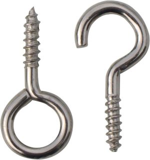 SECURIT S6420 CURTAIN WIRE HOOKS & EYES