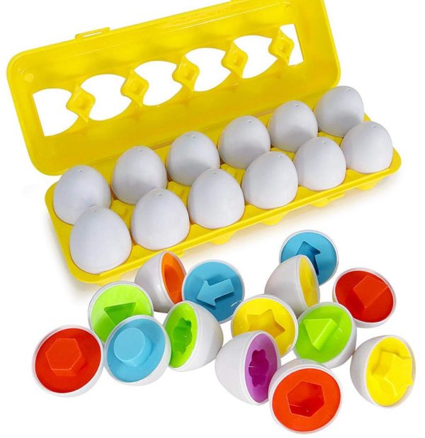 12 SHAPE SORTER EGGS