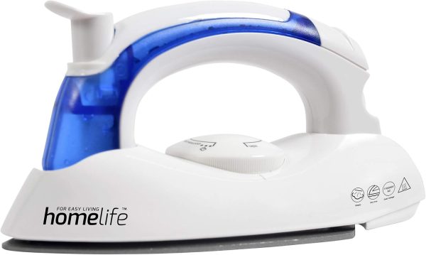 HOMELIFE 750W TRAVEL STEAM IRON-NON STICK SOLEPLATE