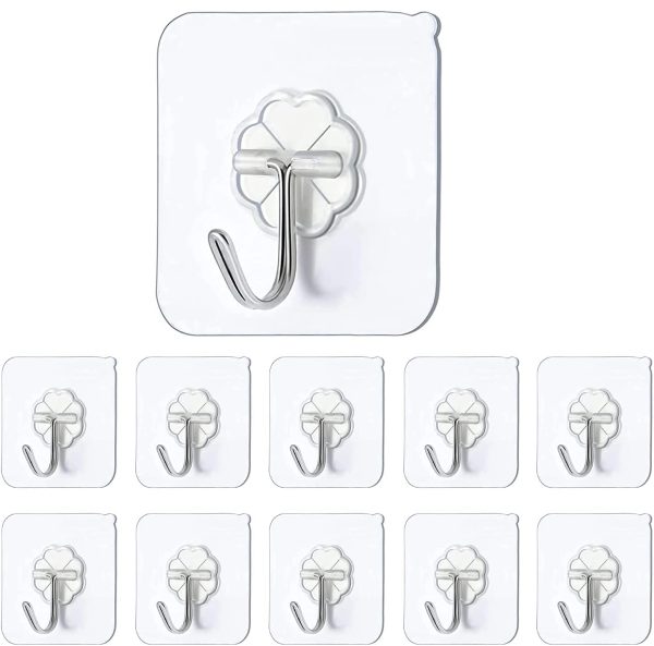 30 PCS PVC AHESIVE HOOK FOR DISPLAY