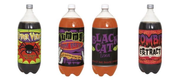 HALLOWEEN SODA BOTTLE LABELS