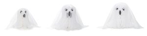 PACK OF 3 HONEYCOMB HALLOWEEN GHOST