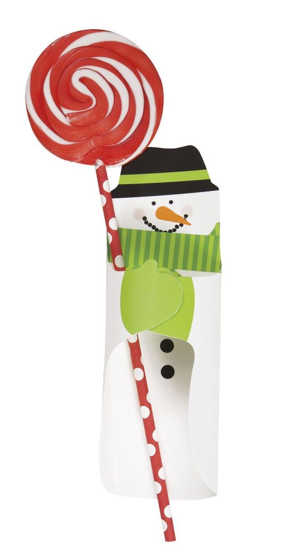 CANDY/UTENSIL WRAPPERS CHRISTMAS SNOWMAN DESIGN