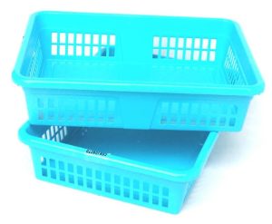 RSW PACK OF 2 RECTANGLE SQUARE BASKET - BLUE
