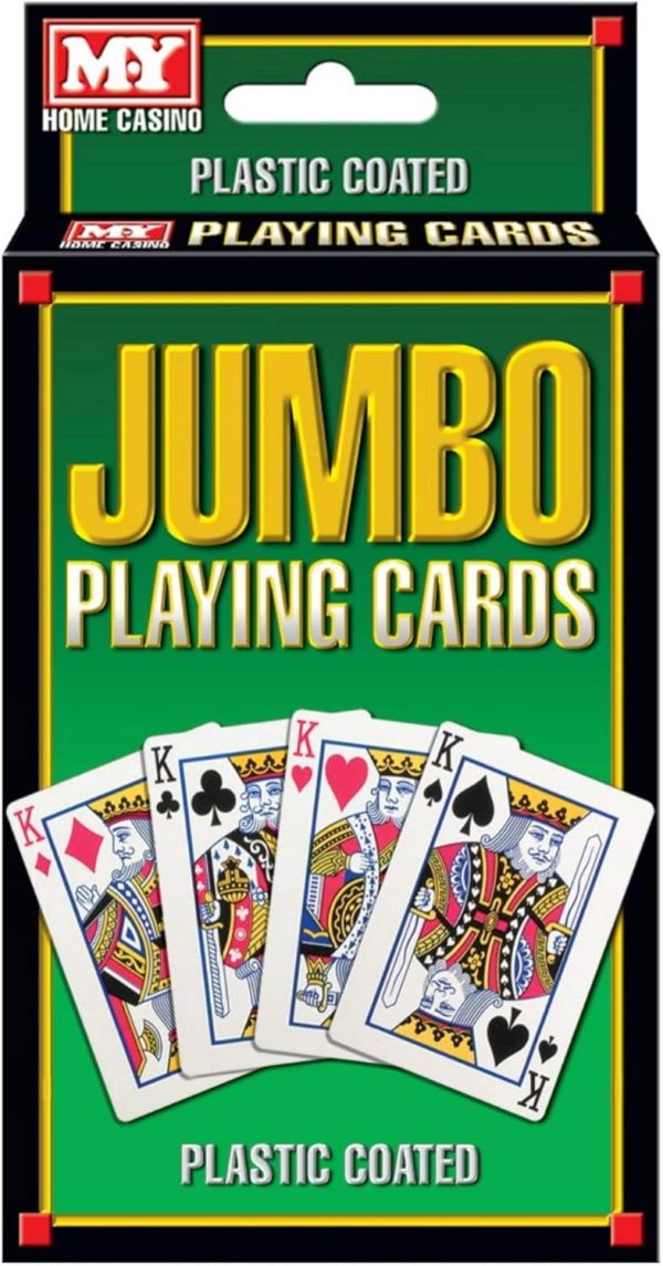 PLASTIC COATED JUMBO PLAYING CARDS