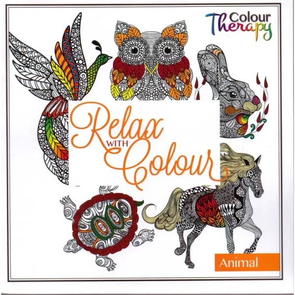 COLOURING BOOK RELAX WITH COLOURS ANIMAL