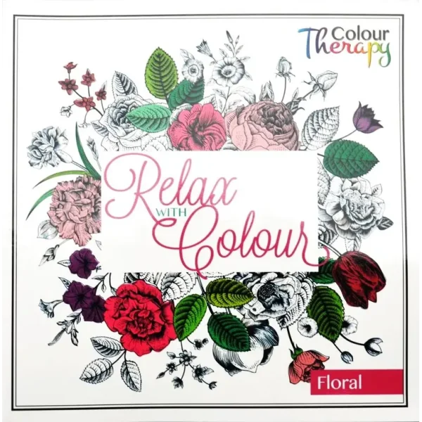 COLOURING BOOK RELAX WITH COLOURS FLORAL