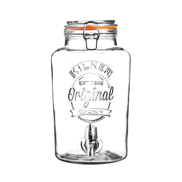 KILNER CLIP TOP ROUND DRINKS DISPENSER 5 LITRE