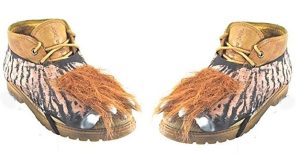 WAREWOLF FUR FEET HALLOWEEN SHOES DECORATION