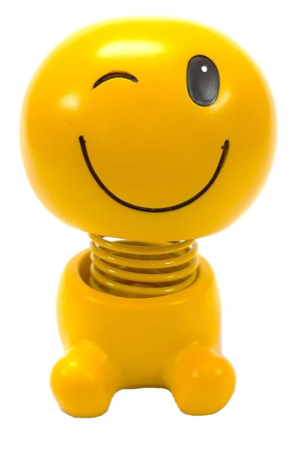 AQUARIUS POP CLIP CAR MOUNT SMILEY FACE