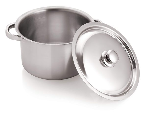 SUPREME STAINLESS STEEL STOCK POT WITH LID 22CM