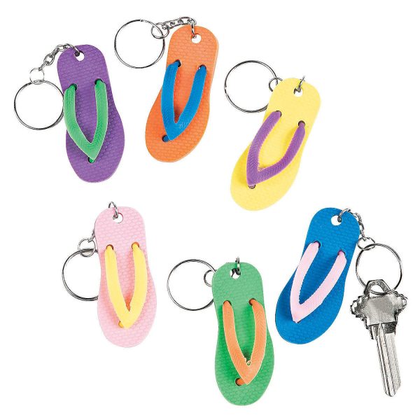 12 FLIP FLOP KEY CHAINS