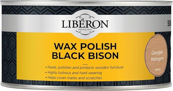 LIBERON WAX POLISH BLACK BISON (PASTE) 500ML - GEORGIAN MAHOGANY