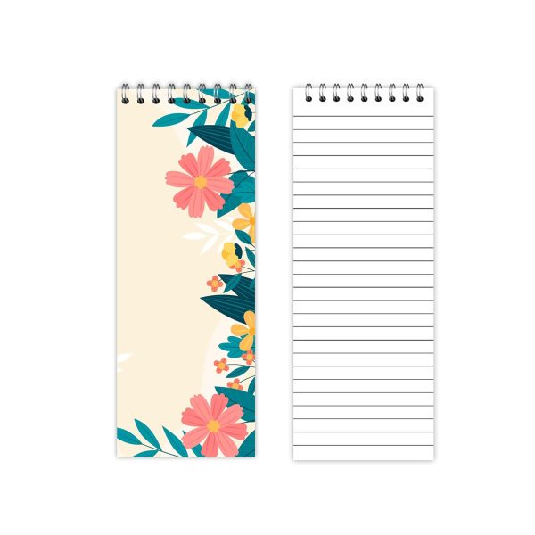 MAGNETIC NOTEPAD WITH PEN FLOWERS