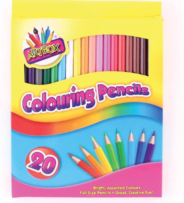 TALLON FULL SIZE COLOUR PENCILS - PACK OF 20