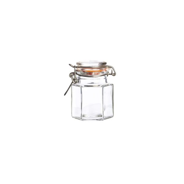 KILNER TRANSPARENT HAXAGONALAPICE JAR 90ML