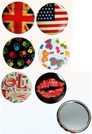 POCKET MIRROR ASSORTED DESIGN (SEND ONLY ONE PIECE!)