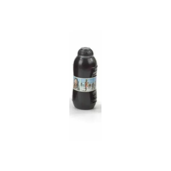 TWISTER PLASTIC BOTTLE 330ML - BLACK / SILVER [KITCHEN ~ HOME]