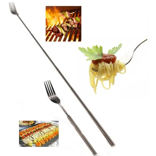 EXTENDABLE TELESCOPIC METAL FORK