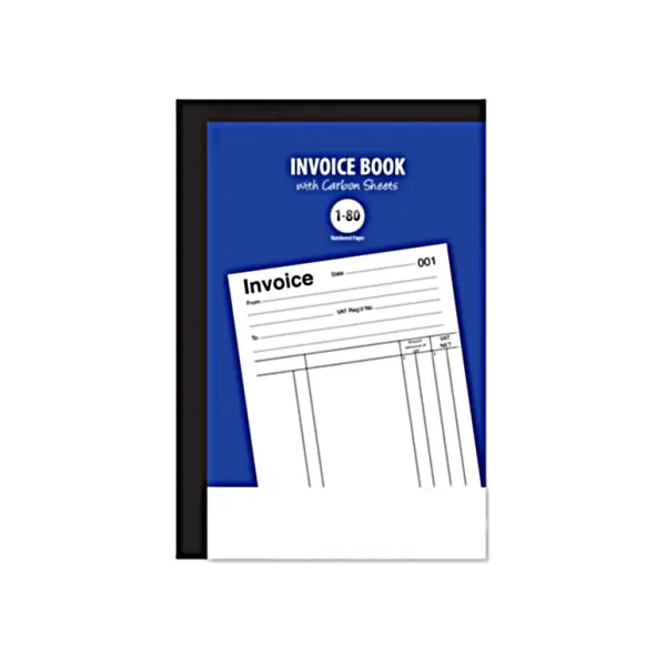 INVOICE DUPLICATE BOOK RULED FEINT 1-80 INVOICES