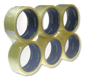 6 ROLLS ULTRA CLEAR TAPE 48MM X 40M