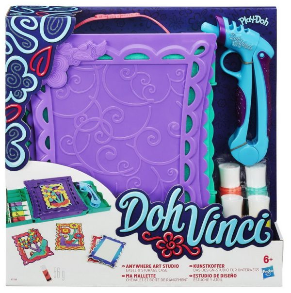 PLAY-DOH DOHVINCI ART STUDIO EASEL AND STORAGE CASE SET A7198