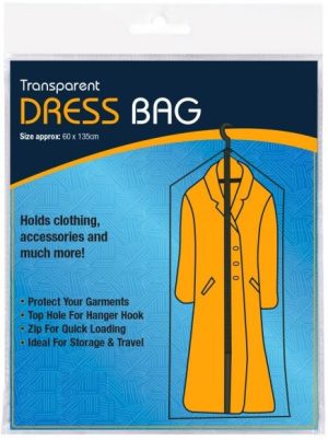 KNIGHT TRANSPARENT DRESS BAG 60CM X 135CM