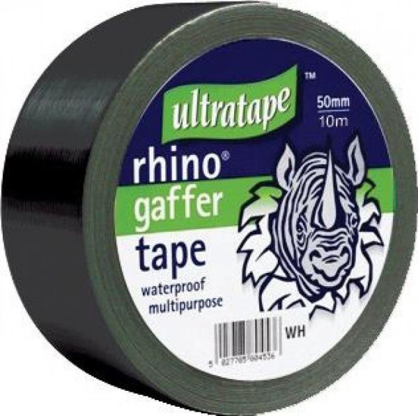 RHINO GAFFER CLOTH BLACK TAPE 50MM X 50M RH0043-50-BLK