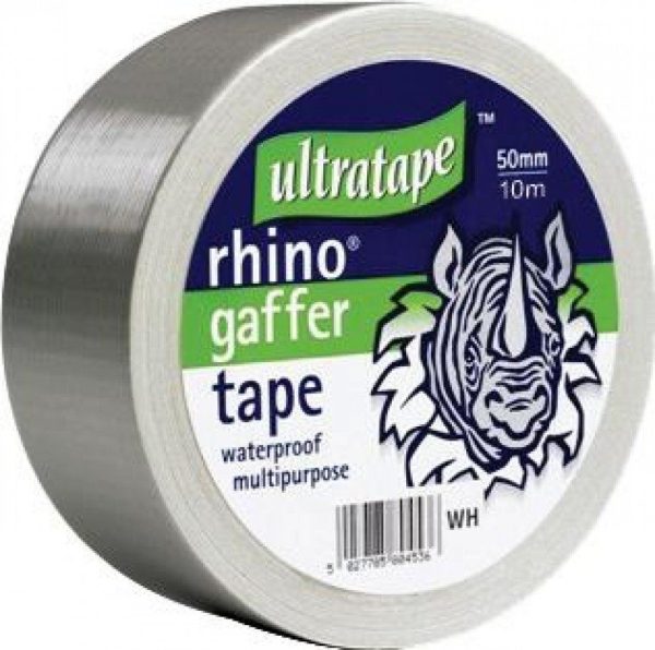 RHINO SILVER GAFFER CLOTH TAPE 50MM X 50M