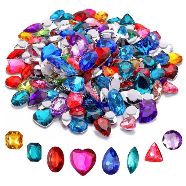 MULTICOLOUR CRYSTAL RHINESTONE SELF ADHESIVE STICKERS 10MM 220/PCS