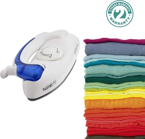 HOMELIFE 750W TRAVEL STEAM IRON-NON STICK SOLEPLATE