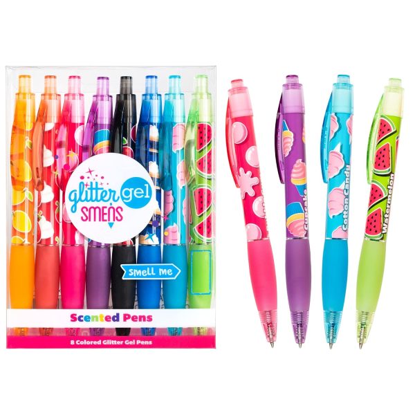 8 ANKER GLITTER - SCENTED GEL PENS TA8742