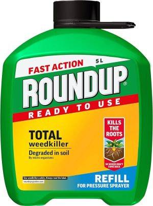 ROUNDUP FAST ACTION TOTAL WEED KILLER REFILL 5 LITRE