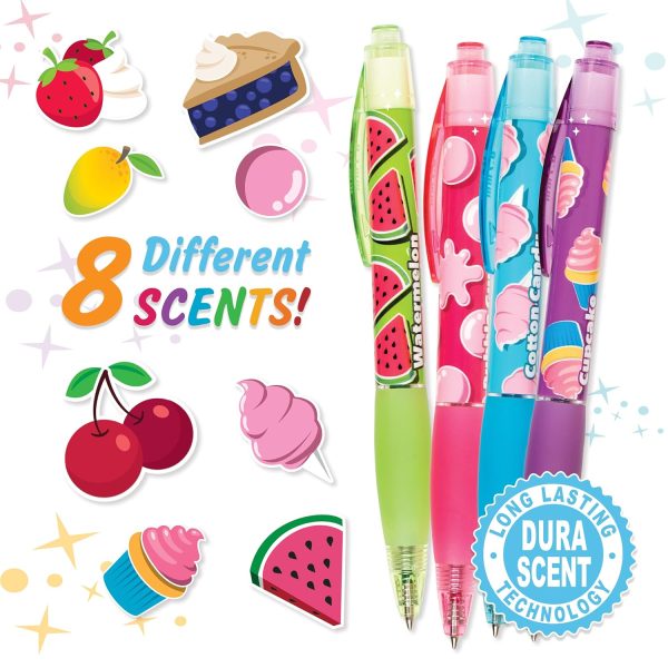 8 ANKER GLITTER - SCENTED GEL PENS TA8742