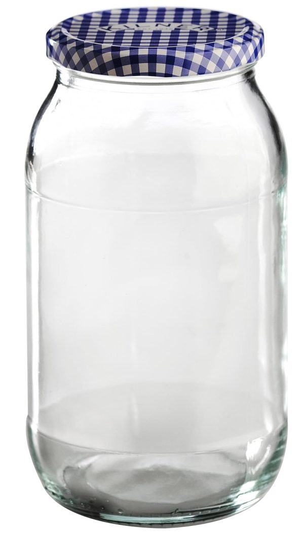 KILNER TRANSPARENT ROUND TWIST CLIP TOP JAR 725ML