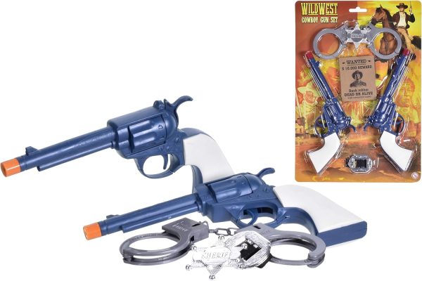 WILD WEST COWBOY SHERRIFF GUN AND ACCESSORIES PLAYSET TOY