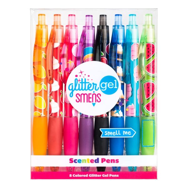 8 ANKER GLITTER - SCENTED GEL PENS TA8742