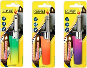 CLIPPER TUBE MINI ASSORTED REFILLABLE LIGHTER PACK OF 24