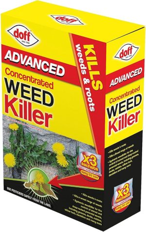 DOFF CONCENTRATED PATH & PATIO WEED KILLER 80ML PACK OF 3