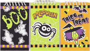 6 HALLOWEEN MINI SPIRAL NOTEBOOKS