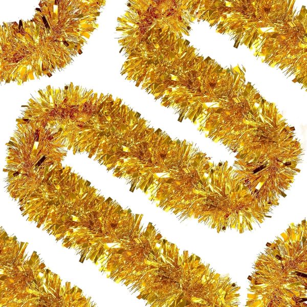 2 METER LUXURY DECORATIVE TINSEL GOLD 53570