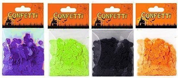 HALLOWEEN CONFETTI PUMPKIN BLACK