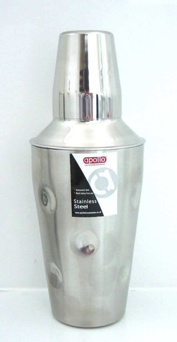 STAINLESS STEEL DIMPLE EFFECT COCKTAIL SHAKER 500ML